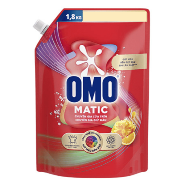 101OMO Nước Giặt MG Cửa Trên Giữ Màu 1.8kg/4 túi