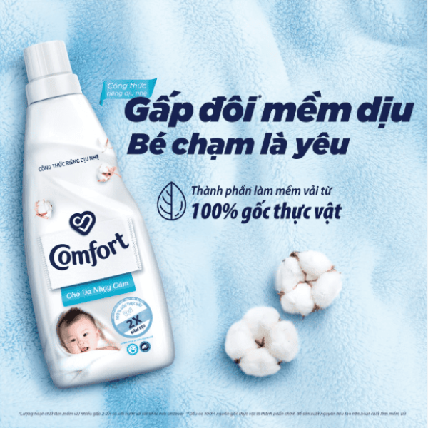 103CFO COMFORT NX Mềm Vải Dịu Nhẹ Thơm Hương Phấn 1.7L/6 chai