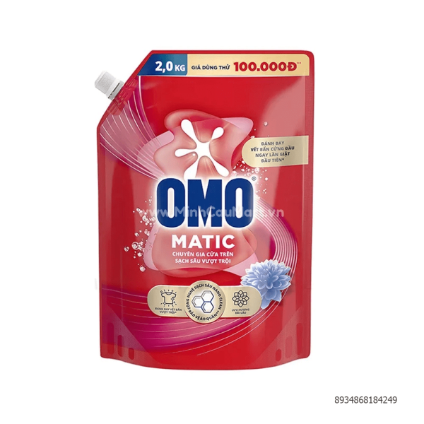 101OMO Nước Giặt MG Cửa Trên Sạch Sâu Vượt Trội 2kg/4 túi