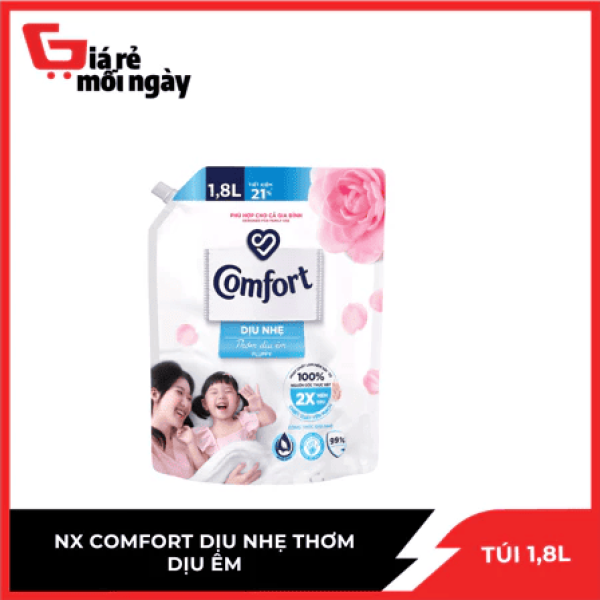 103COMFORT 1LX Dịu Nhẹ Thơm Dịu Êm 1.8L/4 túi