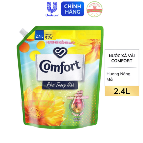 103CFO COMFORT PTRNhà H.Nắng Mới Túi 2.4L (1+6gói OMO NGCTRC 60g)/4 Bộ