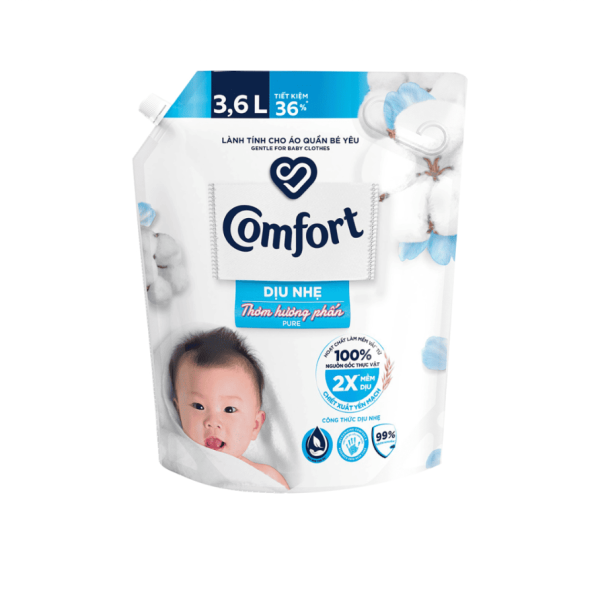 103CFO COMFORT NX Mềm Vải Dịu Nhẹ Thơm Hương Phấn 3.6L/4 túi