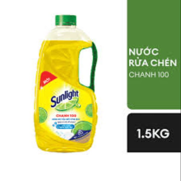 104SUNLIGHT Nước Rửa Chén Chanh Mới 1.5kg/9 chai