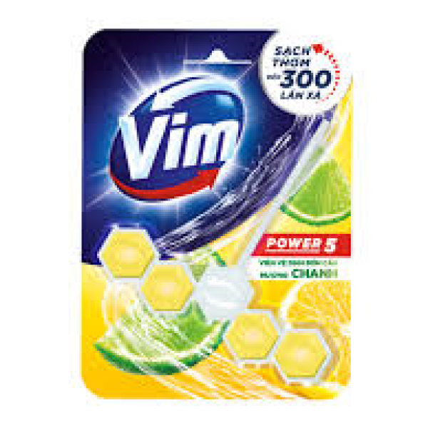 105Vim viên treo bồn cầu hương chanh 55g/9-Viên