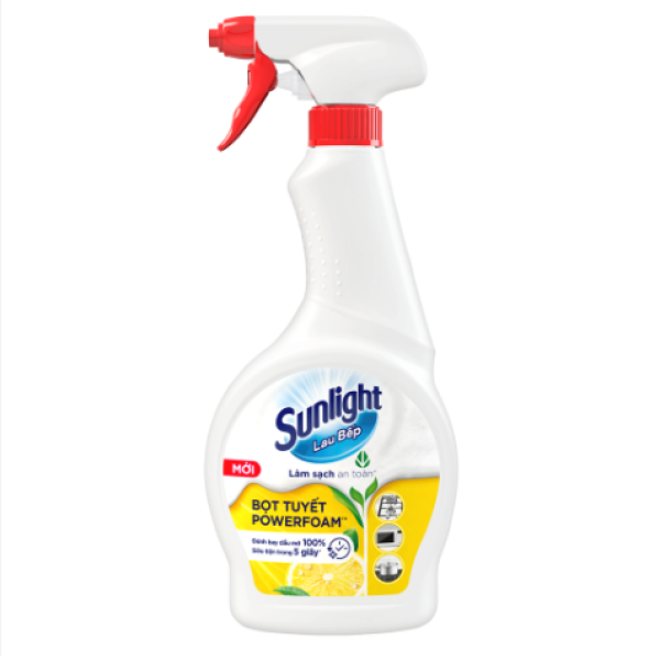 105SUN SUNLIGHT Lau Bếp Bọt Tuyết Powerfoam 500ml/12 chai