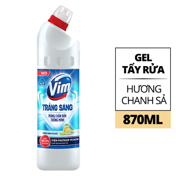 105VIM tẩy rửa trắng sáng hương chanh sả 870ml/16-Chai