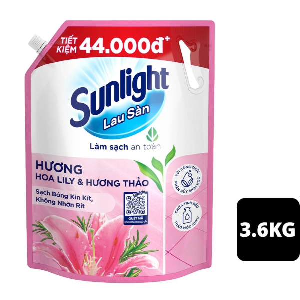 105SUN SUNLIGHT NLS TD Thảo Mộc Hương Lily & Bạch Trà 3.6kg/4 túi