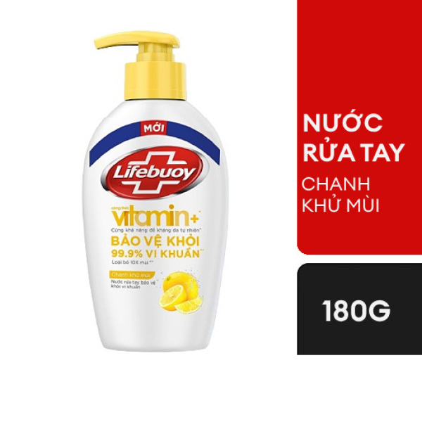 107LFB nước rửa tay chanh khử mùi 180g/36-Chai