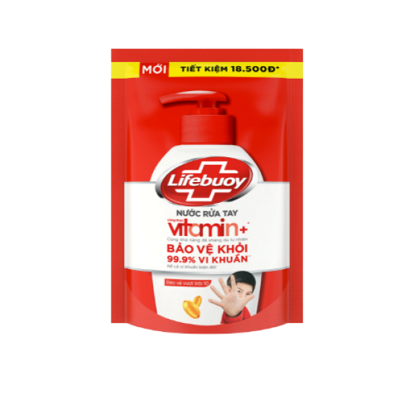 107LIFEBUOY Nước Rửa Tay Vitamin Bảo Vệ Vượt Trội 400g/24 túi