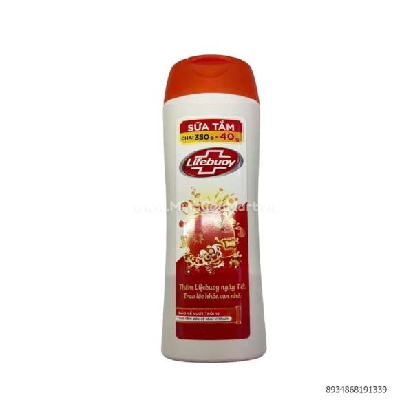 107LFB LIFEBUOY Sữa Tắm Bảo Vệ Vượt Trội 10 Tết 390G/24 Chai