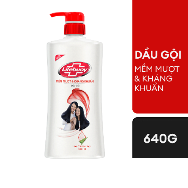 107LFB Dầu gội mềm mượt kháng khuẩn 640g/8-Chai