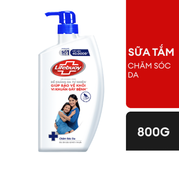 107LFB LIFEBUOY Sữa Tắm Chăm Sóc Da 800G/12 Chai