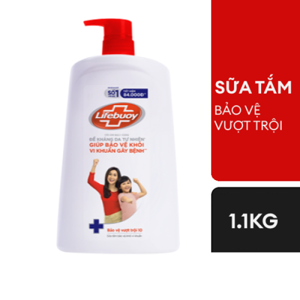 107LFB sữa tắm vượt trội 10 1.1kg/6-Chai
