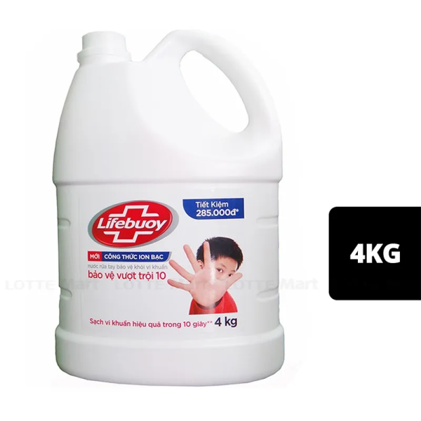 107LIFEBUOY Nước Rửa Tay Vitamin Bảo Vệ Vượt Trội 4kg/3 chai