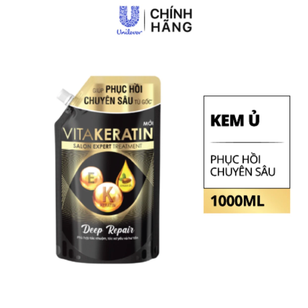 108DOVE VITAKERATIN kem ủ phục hồi chuyên sâu 1000ml/ 8 Túi
