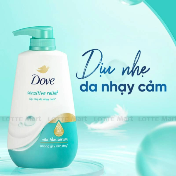 108DOVE Sữa Tắm Serum Da Nhạy Cảm 500G/12 Chai