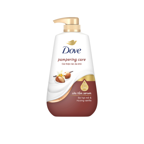 108DOVE Sữa Tắm Bơ Hạt Mỡ & Vanilla 500G/12 Chai