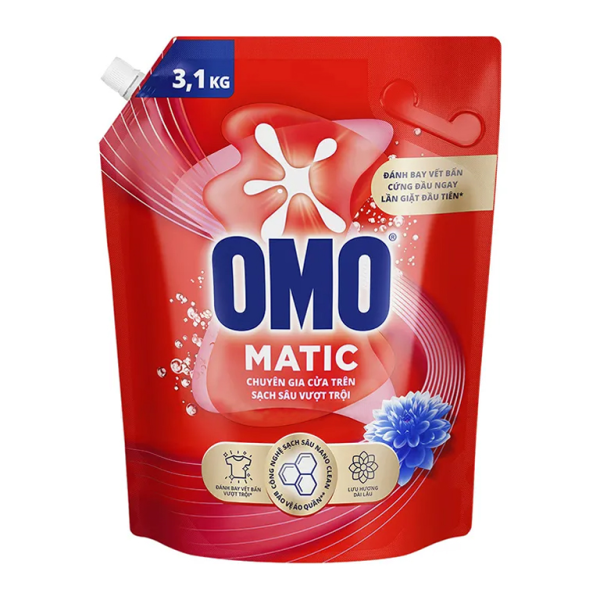 101OMO Nước Giặt Cửa Trên 3.1kg/4 -Túi