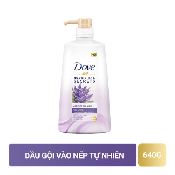 108Dove dầu gội vào nếp sống động tự nhiên 640g/8 chai