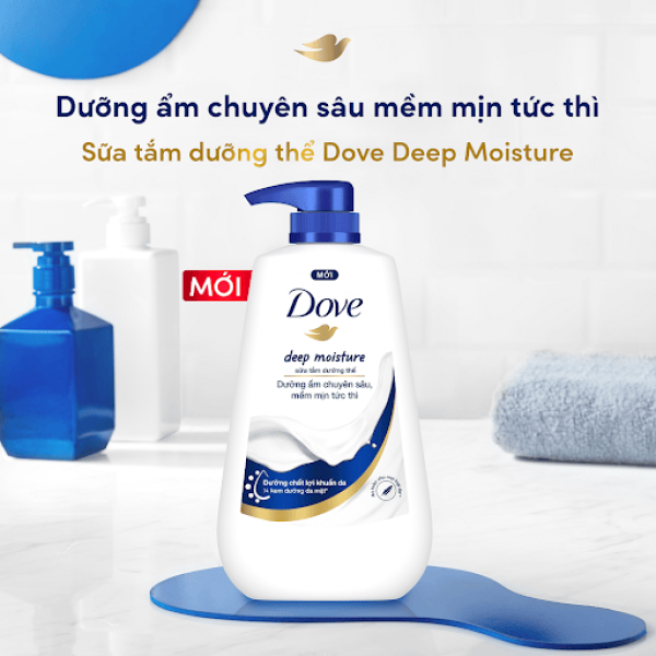 108DOVE Sữa Tắm Dưỡng Ẩm Chuyên Sâu (Xanh Đậm) 900G/12-Chai
