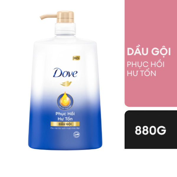 108DOVE Dầu gội phục hồi tóc hư tổn 880g/8 chai