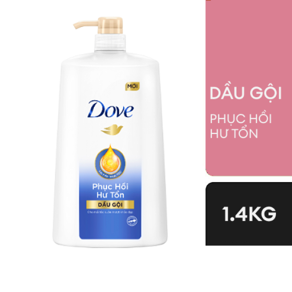 108DOVE dầu gội phục hồi hư tổn 1400g/6-Chai