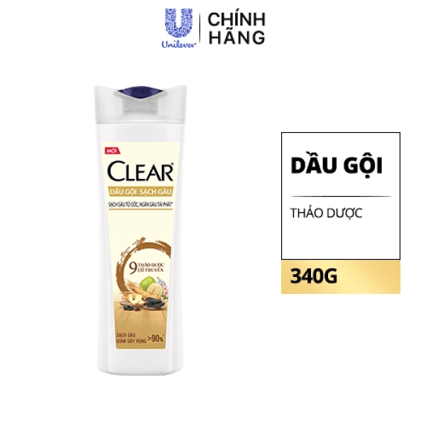109CLEAR dầu gội 9 thảo dược cổ truyền P0123 12x340G/12-Chai