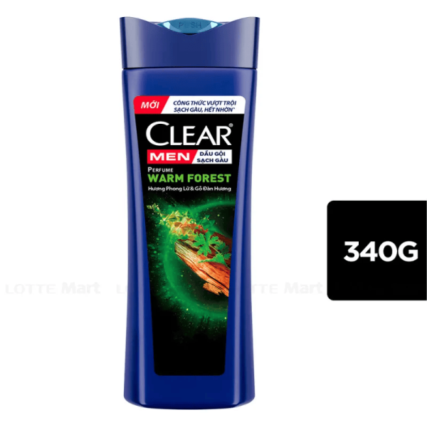 109CLEAR MEN DG SạchGàu Hương Nước Hoa Gỗ &Phong Lữ 340g/12Chai