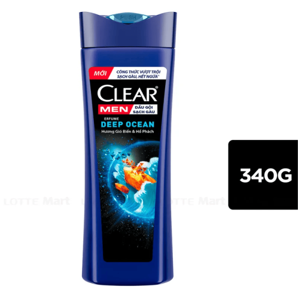 109CLEAR MEN DG SạchGàu Hương NướcHoa Biển&Hổ Phách 340g/12Chai