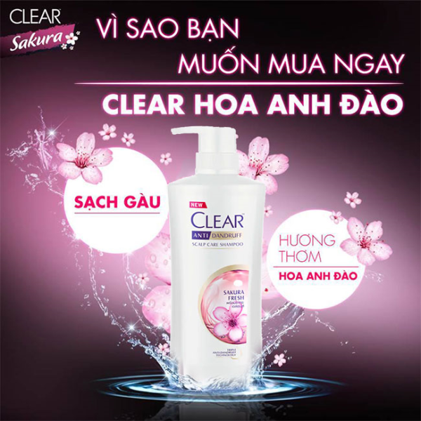 109CLEAR dg hoa anh đào băng lạnh 630g/8-Chai