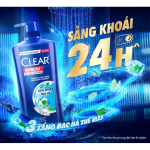 109CLEAR MEN Dầu Gội Mát Lạnh Bạc Hà 630g/8-Chai