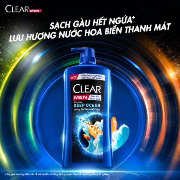 109CLEAR MEN DG SạchGàu Hương Nước Hoa Biển&Hổ Phách 600g/8Chai