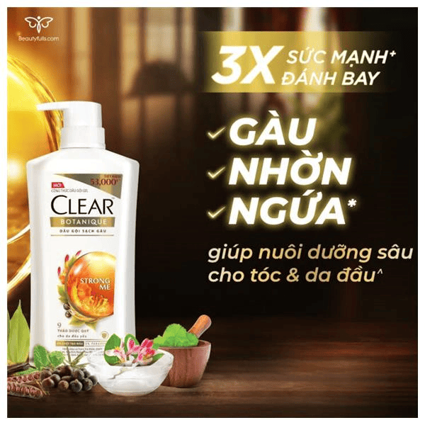 109CLEAR Dầu Gội 9 Thảo Dược Cổ Truyền 630g/8 -Chai