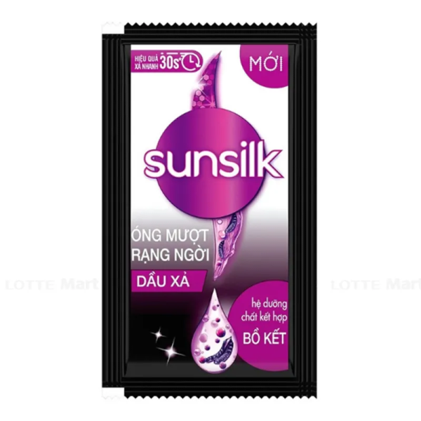 111SSK SUNSILK Dầu Xả Óng Mượt Rạng Ngời (Đen) 6gx10/84 Dây