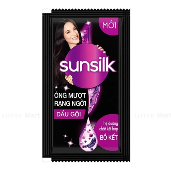 111SSK SUNSILK Dầu Gội Óng Mượt Rạng Ngời (Đen) 6gx10/84 Dây