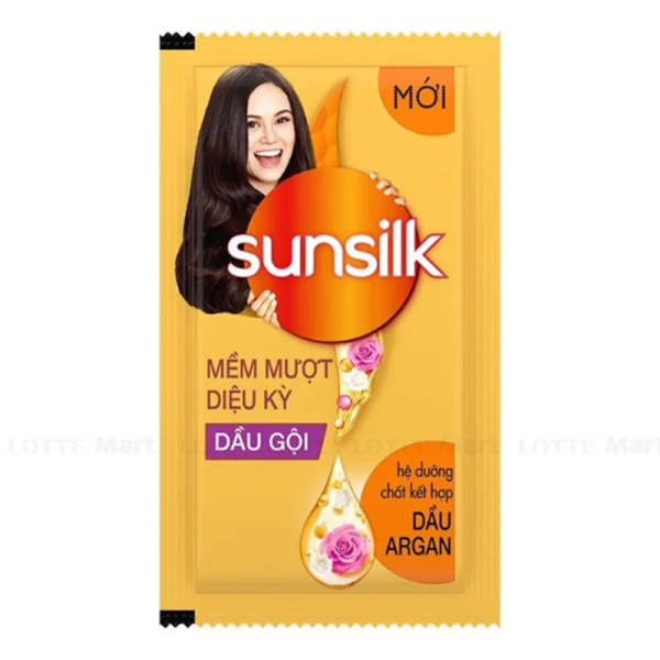 111SSK SUNSILK Dầu Gội Mềm Mượt Diệu Kỳ (Vàng) 6gx10/84 Dây