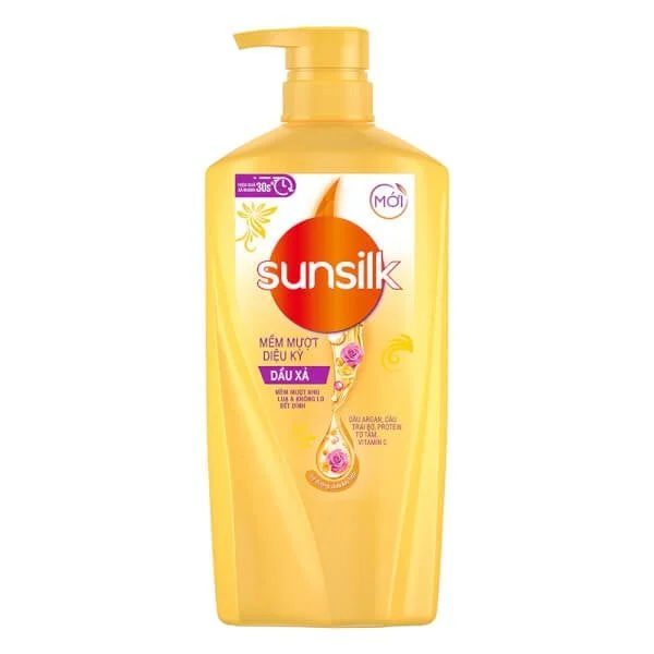 111SUNSILK Dầu Xả Mềm Mượt Diệu Kỳ (Vàng) 640g/8 -Chai