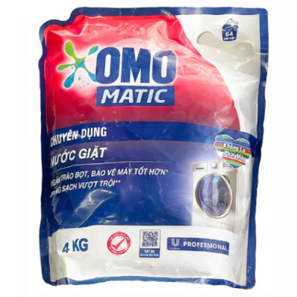 101OMO MATIC Nước giặt máy cửa trước Túi 4X4KG-Túi