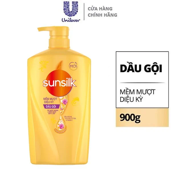 111SUNSILK Dầu Gội Mềm Mượt Diệu Kỳ (Vàng) 900g/8-Chai