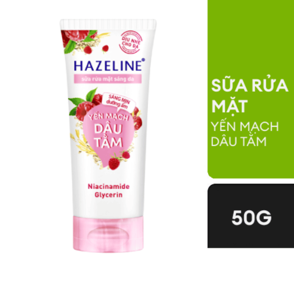 113Hazeline sữa rửa mặt yến mạch & dâu tằm 50g/24 -Tuýp