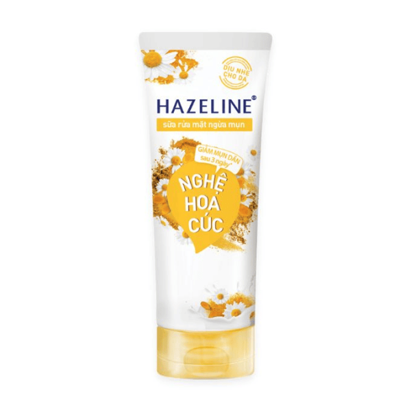 113HA HAZELINE Sữa Rửa Mặt Nghệ Hoa Cúc 100G(1+GRM CICA 40g)/24 bộ