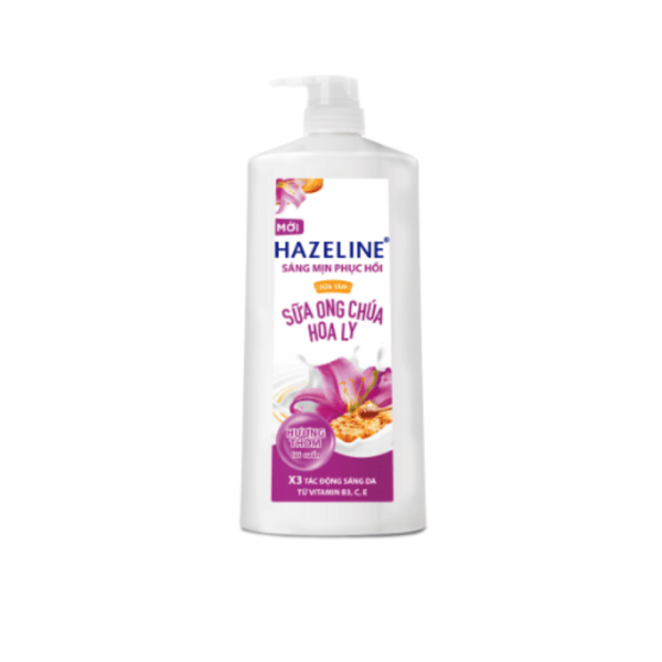 113HAZELINE Sữa Tắm Sữa Ong Chúa Hoa Ly (Tím) 800g/12-Chai