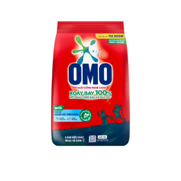 101OMO Bột Giặt Đỏ Hương Thơm Mát 4.3kg/3 gói