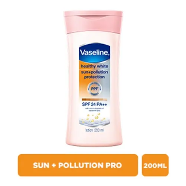 114VASELINE Sữa Dưỡng Thể Sun+Pollution Pro 200ml/24 -Chai
