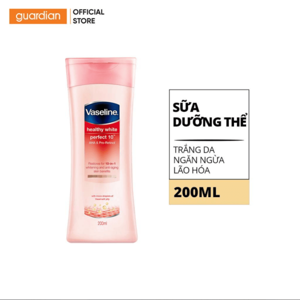 114VASELINE sdt trắng da 10 lợi ích 200ml/24 chai