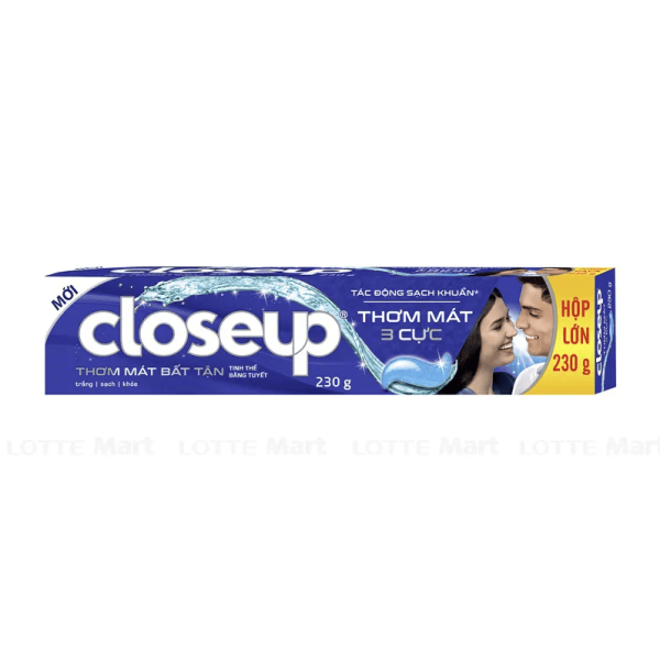 316CUP CLOSEUP KĐR Tinh Thể Băng Tuyết 230g/36 ống