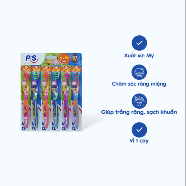 731PS BC đánh răng trẻ em 7/10-Vỉ
