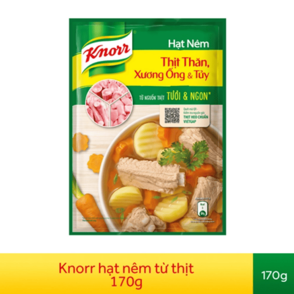 824KNORR Hạt Nêm Từ Thịt 170g/32 gói