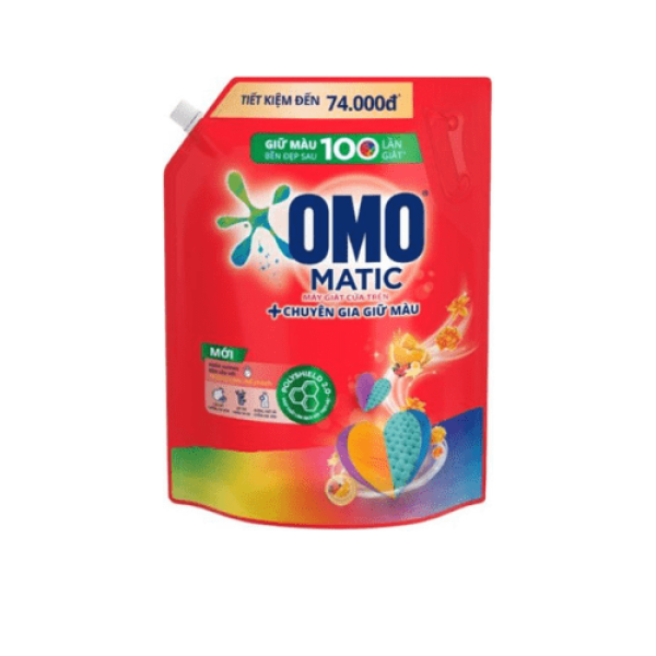 101OMO NG Cửa Trên Giữ Màu 3.6kg (1+1OMO ViênGiặt63g_6v)/4 Bộ