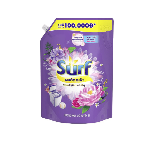 102SURF Nước Giặt Hương Hoa Cỏ Huyền Bí 2.9Kg/4 túi